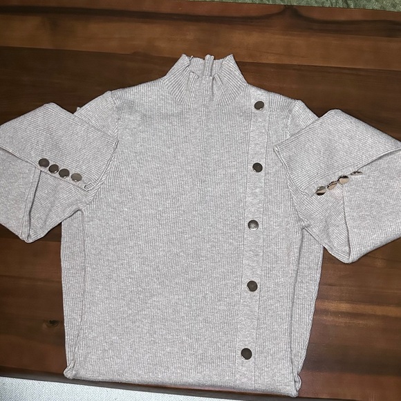 NEUTRAL SOFT SWEATER DRESS - Picture 5 of 8